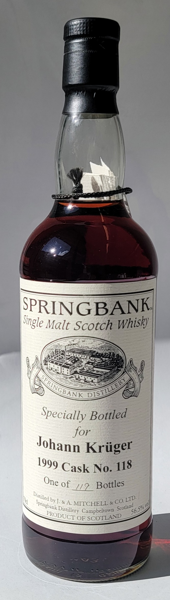 Springbank 1999 8 Years Old Cask No.118 