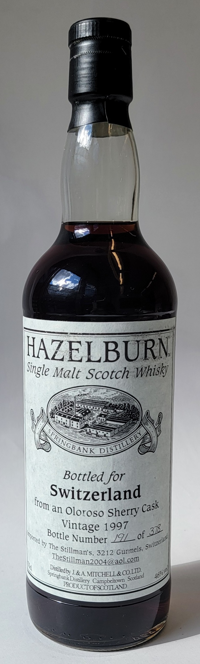 Hazelburn 1997 8 Years Old - Bottled for Switzerland