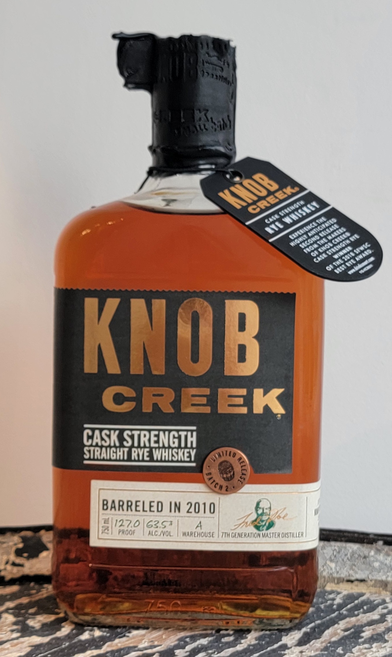 Knob Creek Cask Strength Rye Barreled 2010