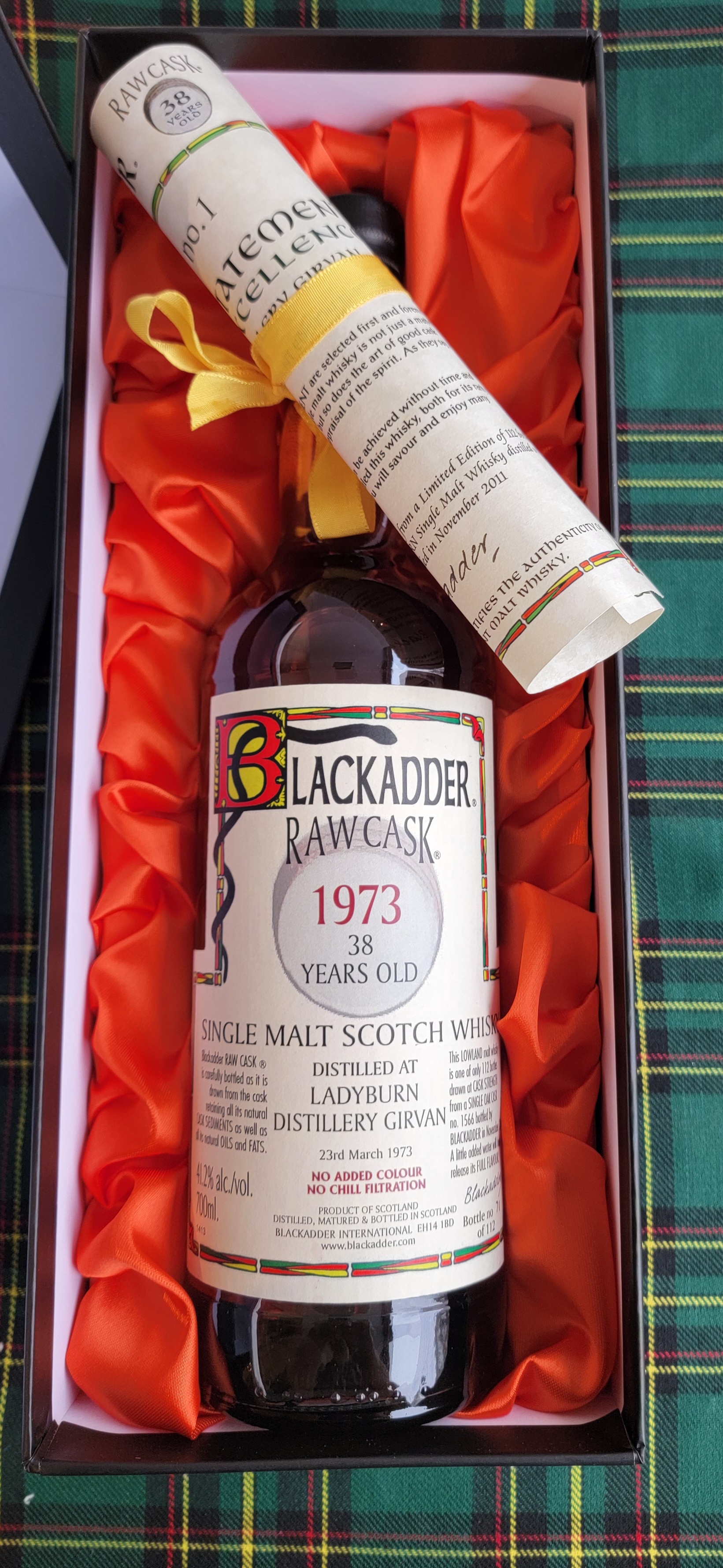 Blackadder Statement Ladyburn 1973 38 Years Old