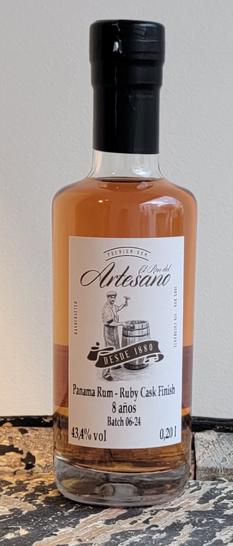 El Ron del Artesano Ruby Port Cask Finish 8y Mini