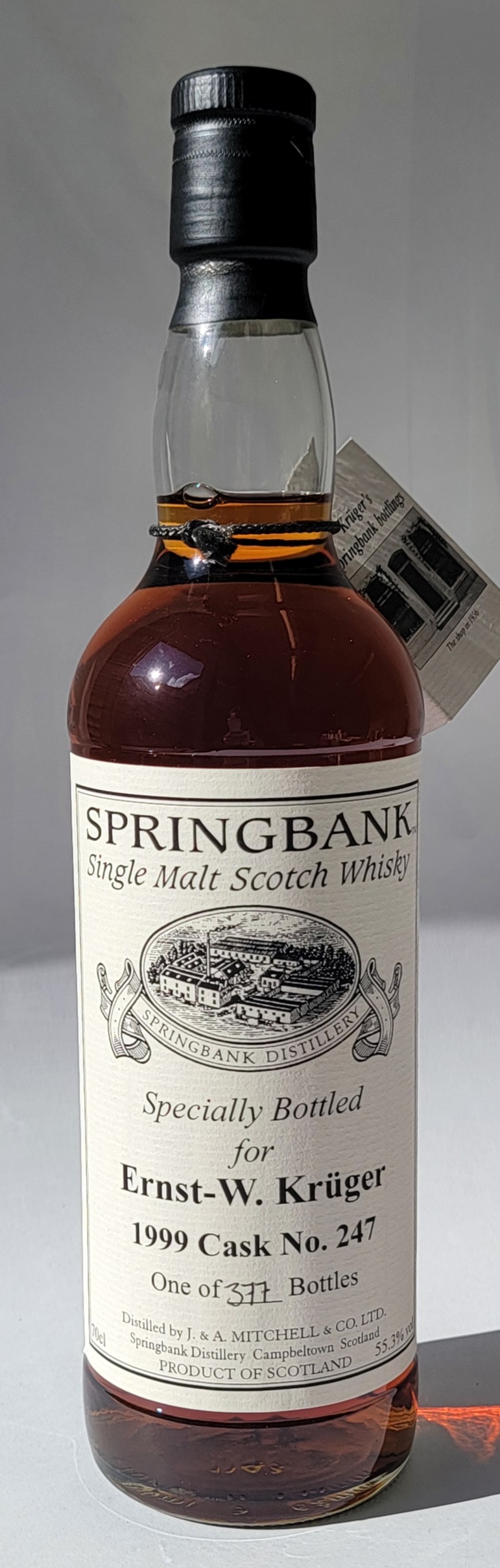 Springbank 1999 8 Years Old Cask No.247 