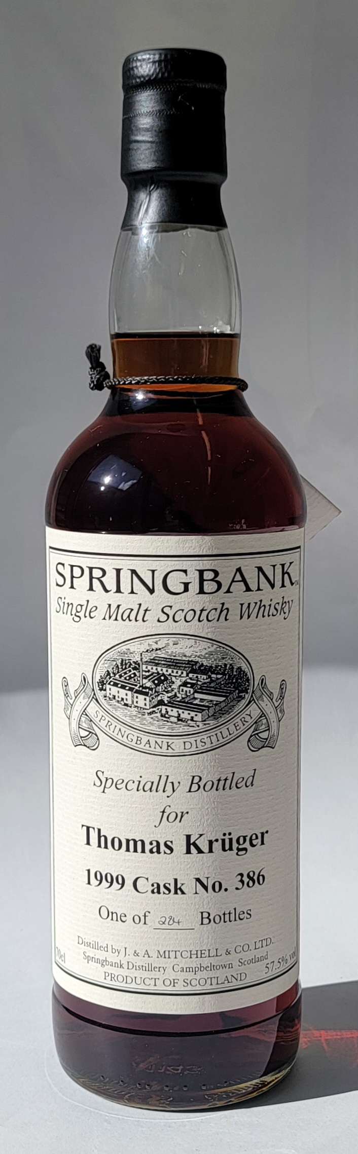 Springbank 1999 8 Years Old Cask No.386 