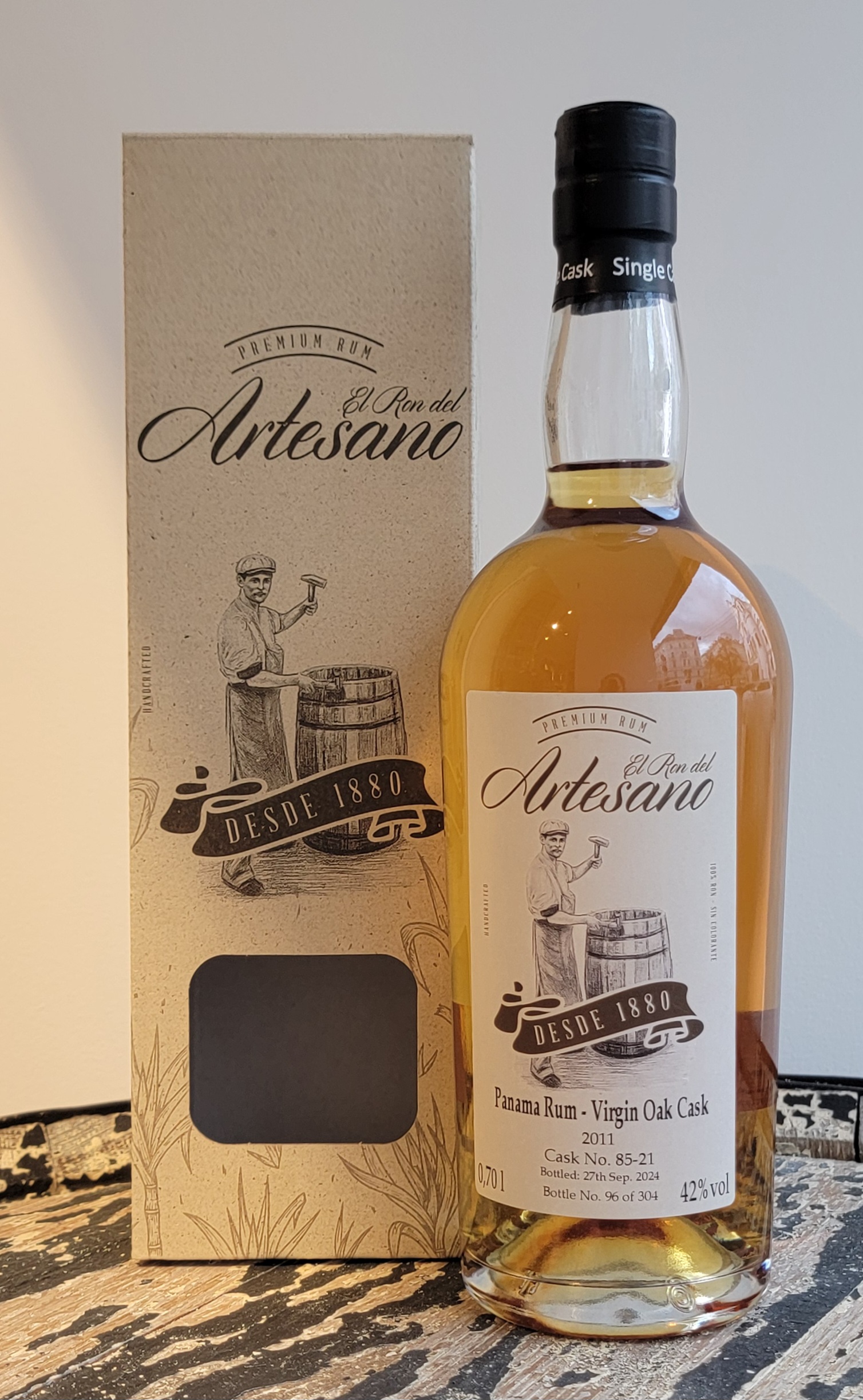 El Ron del Artesano Virgin Oak Cask 2011