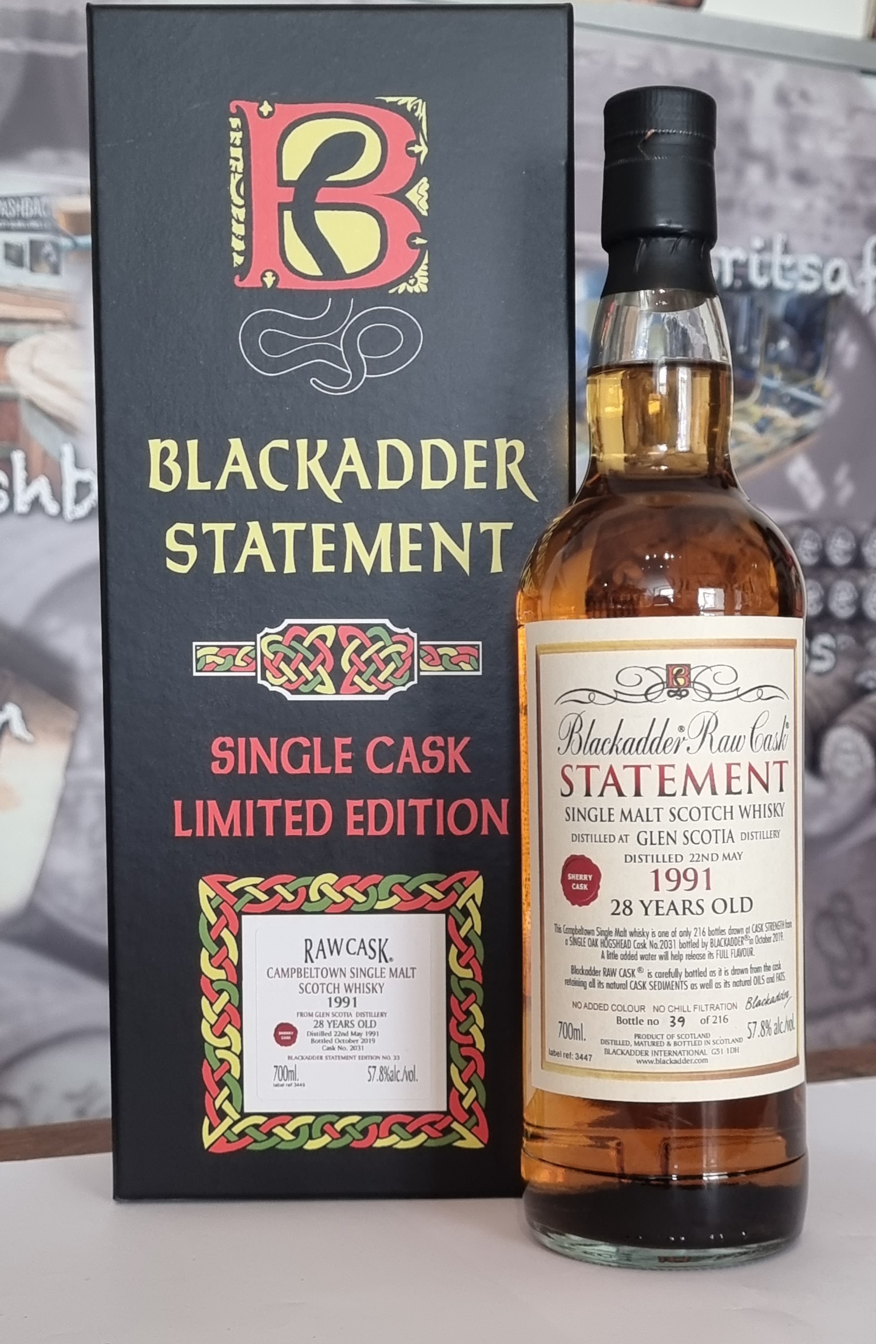 Blackadder Statement Glen Scotia 1991 28 Years Old