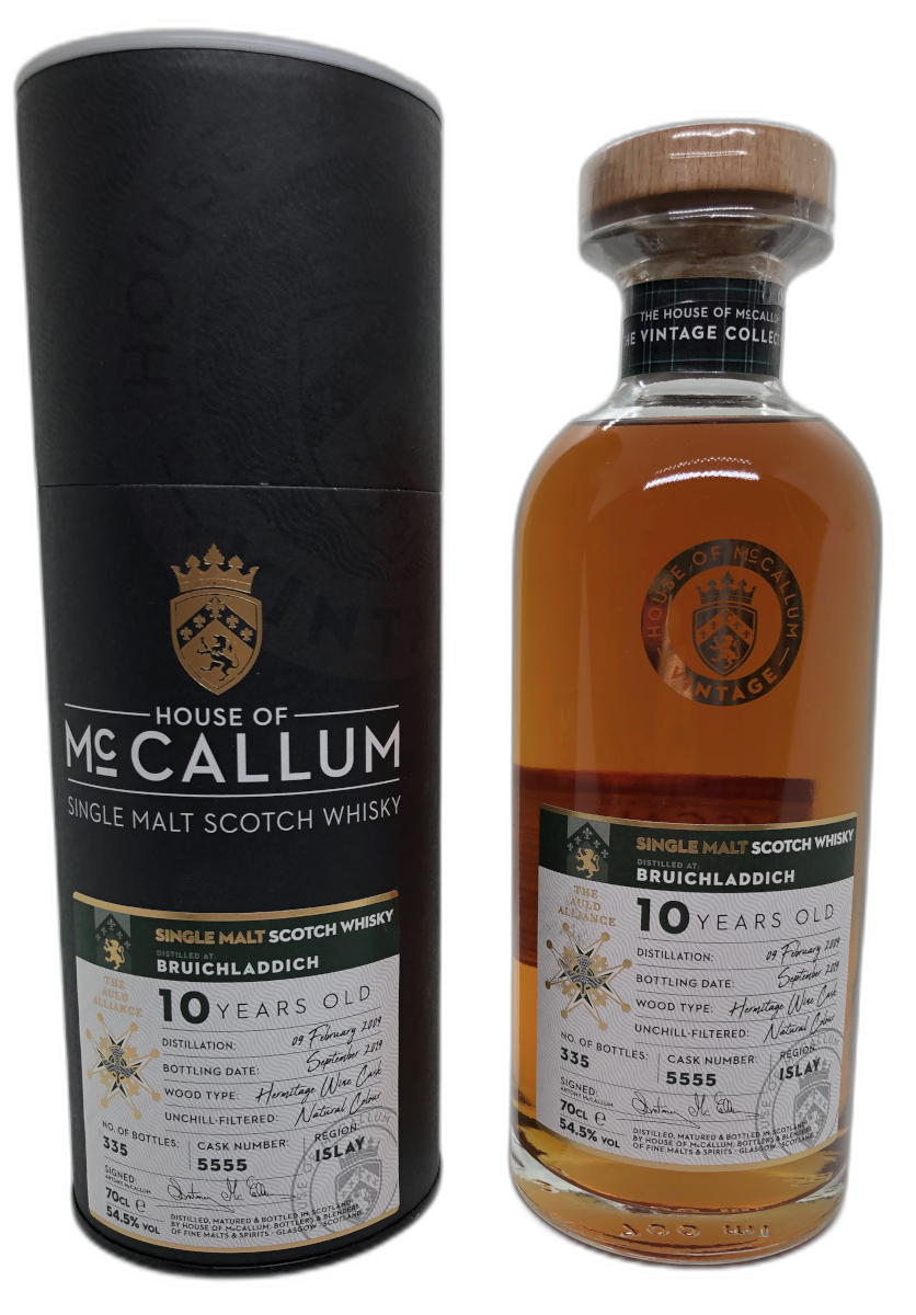 House of McCallum Bruichladdich 2009 10 Years Old