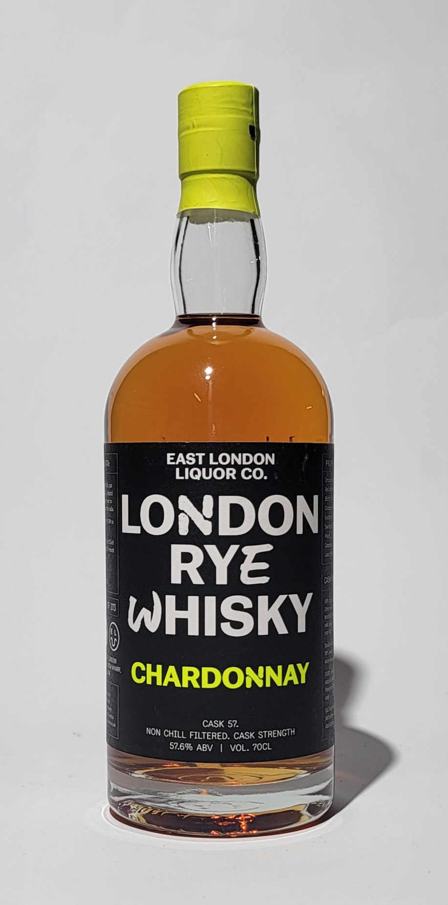 East London Liquor Company London Rye Whisky - Chardonnay 