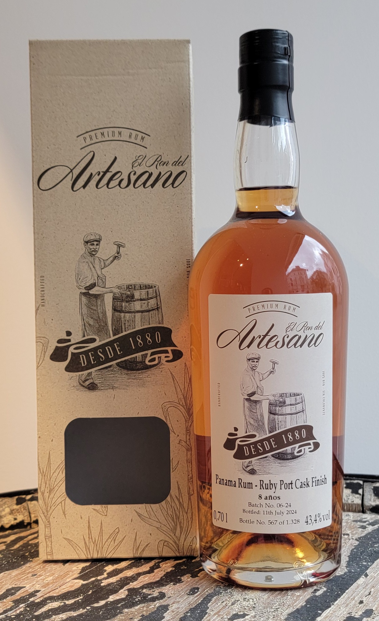 El Ron del Artesano Ruby Port Cask Finish 8y