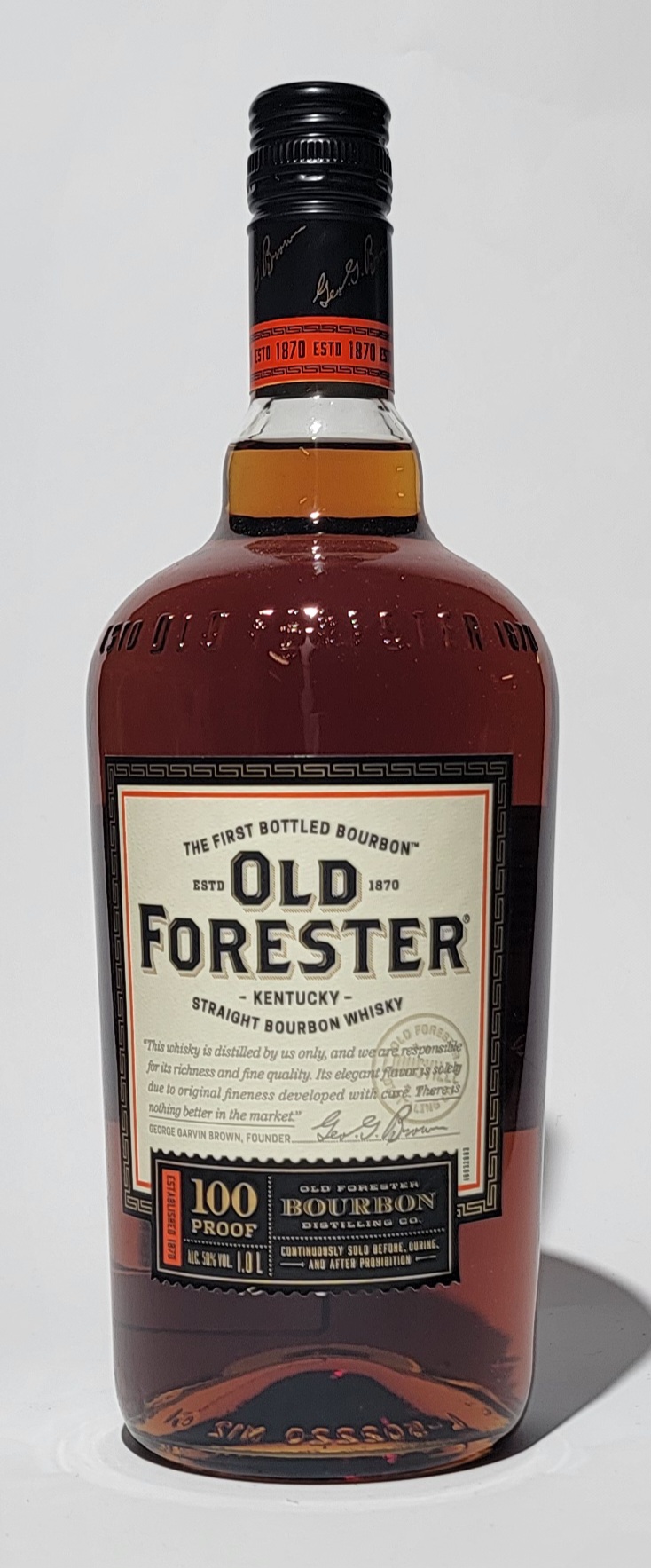 Old Forester 100 Proof Kentucky Straight Bourbon