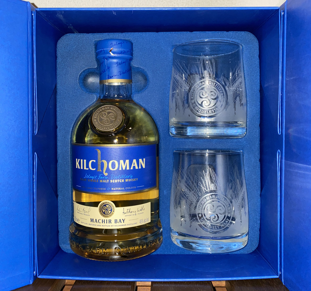 Kilchoman Machir Bay Gift Pack mit 2 Tumbler