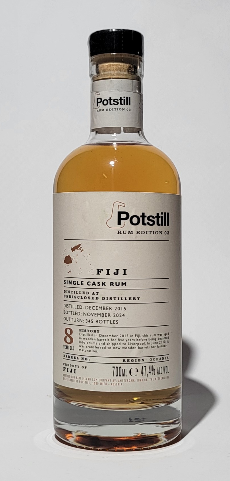 Potstill Edition: Fiji Rum 2015 8 Years Old