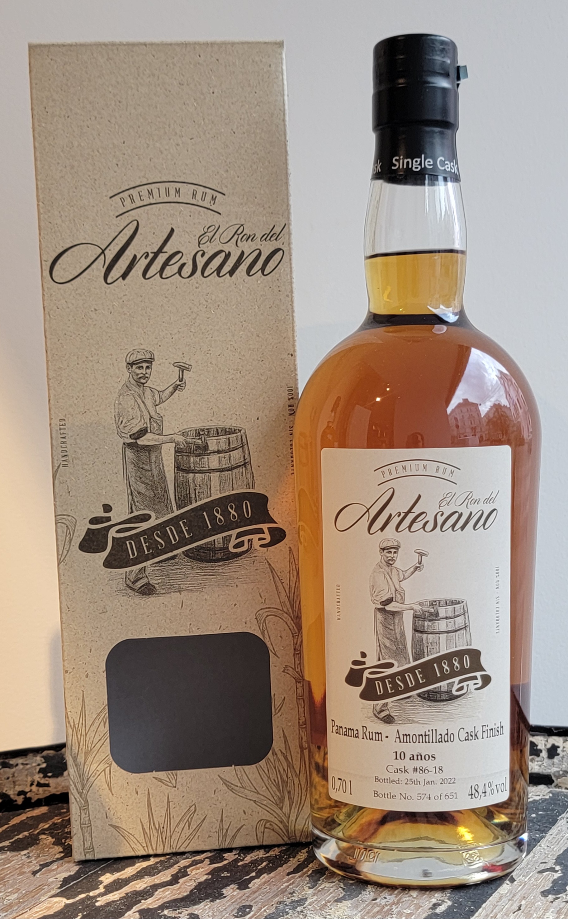 El Ron del Artesano 10y Amontillado Cask finish