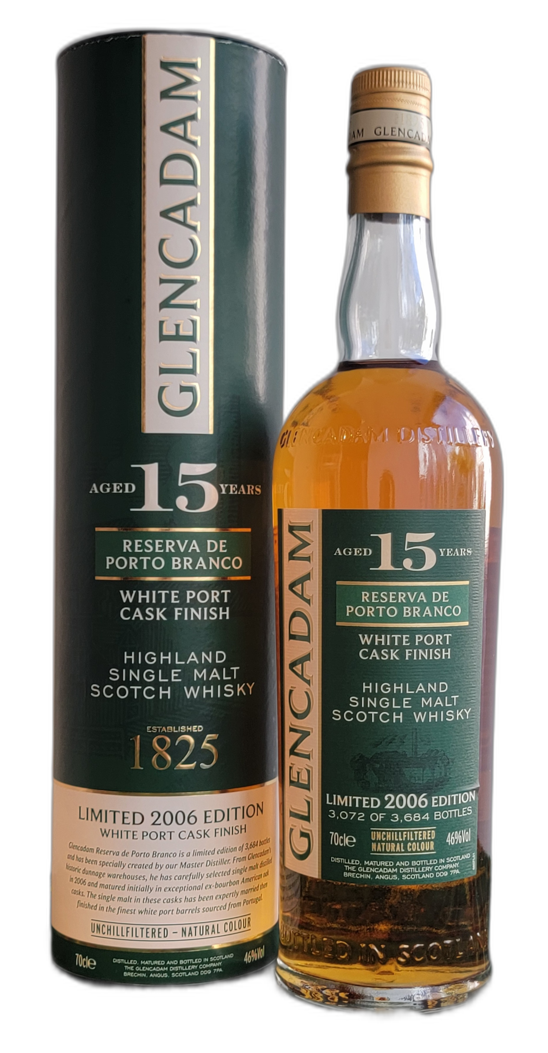 Glencadam White Port Cask Finish 15 Years Old